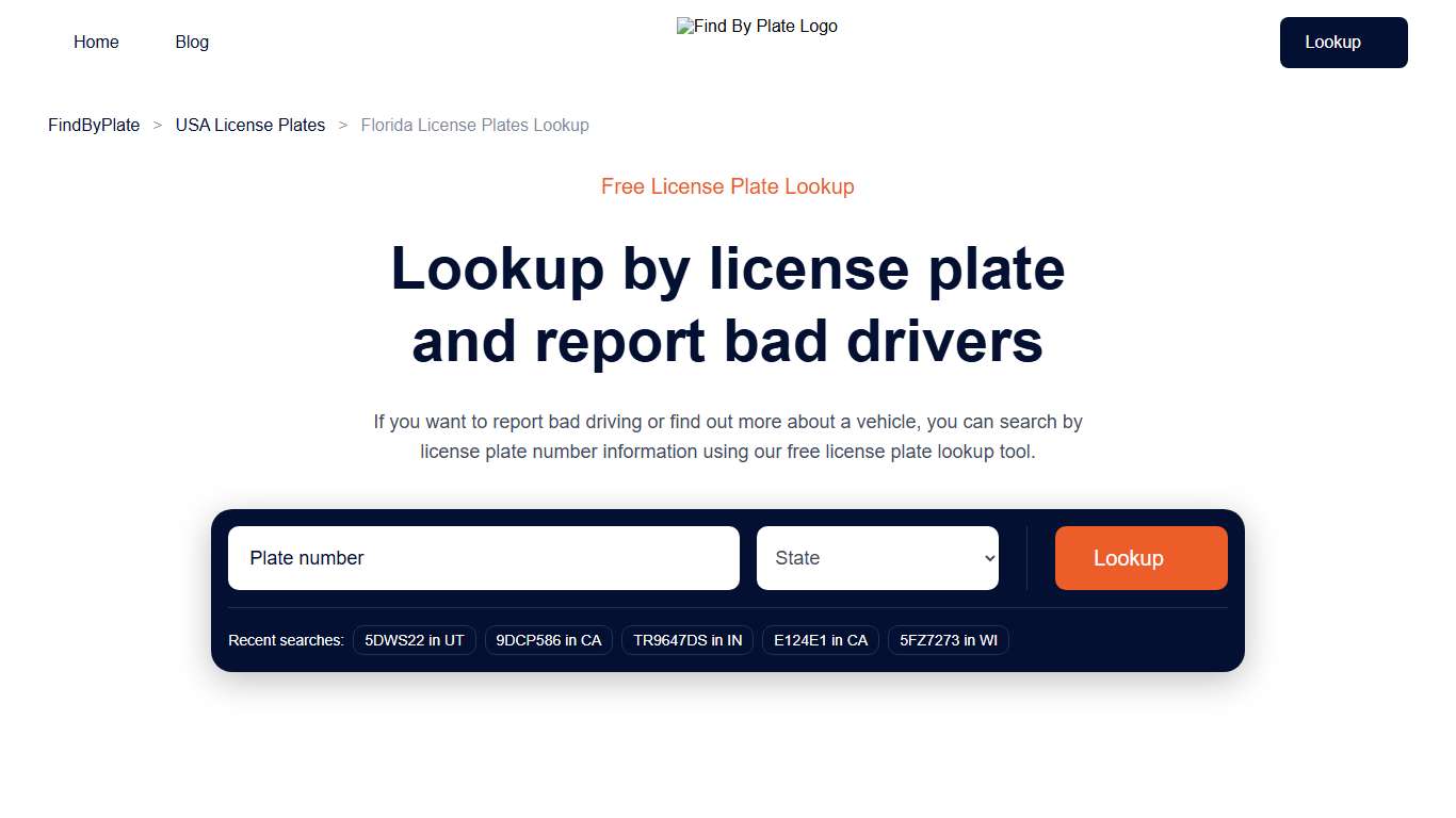 Look Up License Plates in Florida for Free